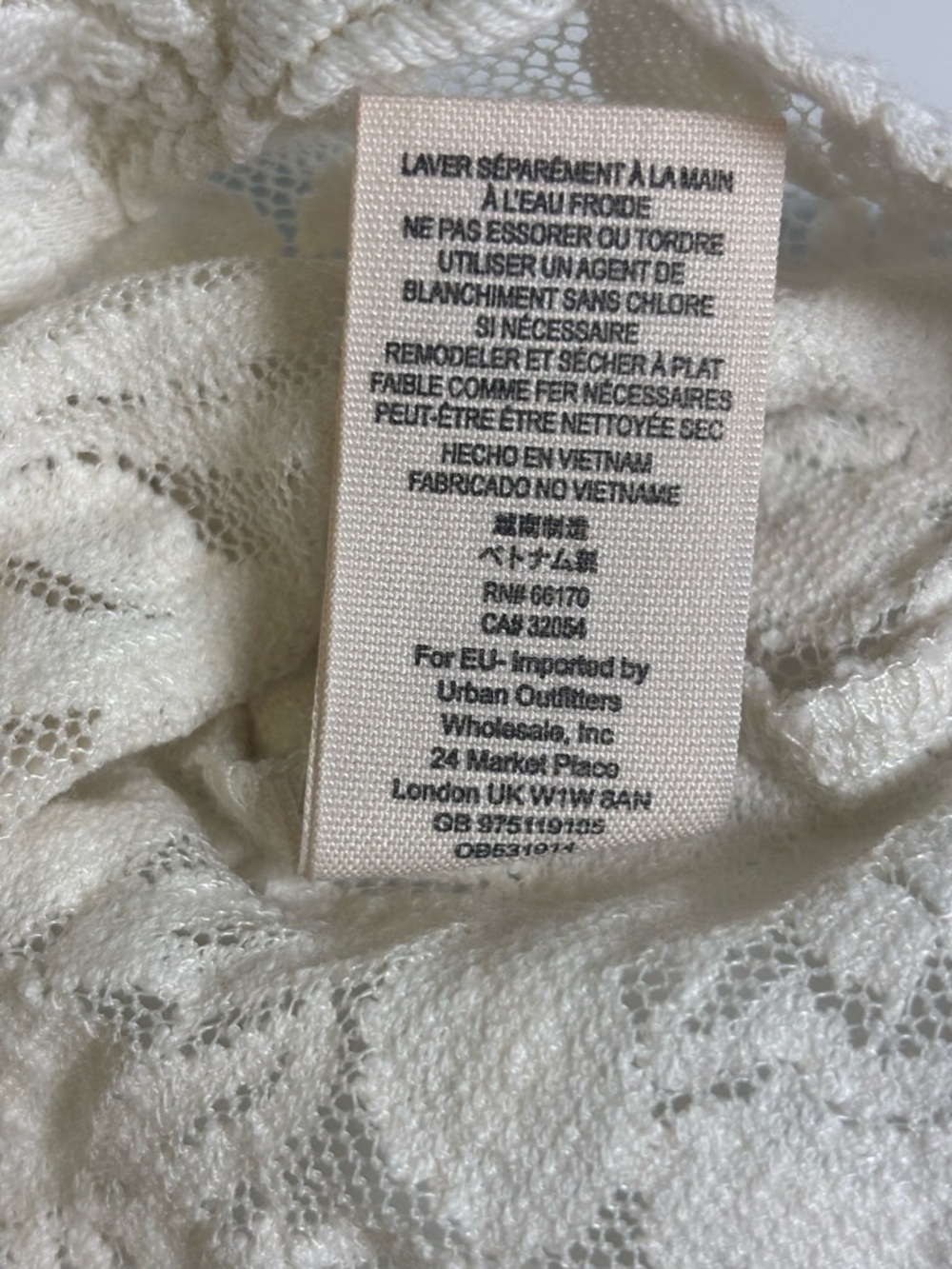 Free People Ivory Floral Lace Fit & Flare Sleeveless Dress with Lining Women M - Picture 7 of 7